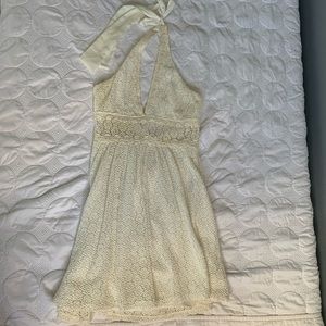 Free people crochet halter top dress